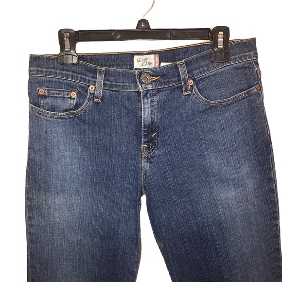 Vintage Levi Strauss and Co Dark Wash Boot Cut Denim Jeans Size 9S or 28/30 - Picture 2 of 12